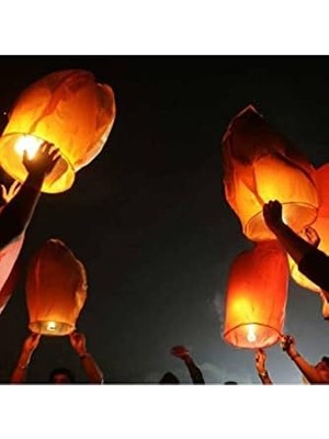 MiraLive Pratik Dilek Feneri Dilek Balonu Renkli Dilek Feneri