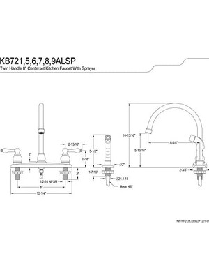 Emdeco Brass KB726ALSP 8 " Mutfak Bataryası, Antik Bakır