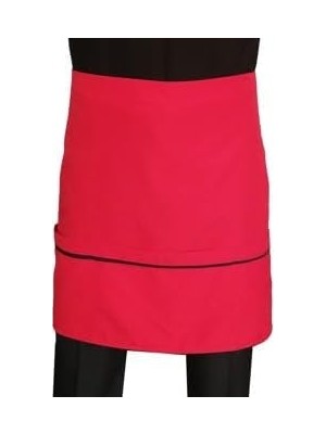 Emdeco Cepli Önlük Biyeli Kısa Belden Kırmızı