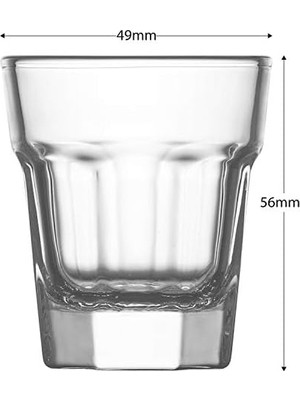 MiraLive Lav, Aras 6'lı Likör Bardağı, Aras, ARA209F45 Cc, Şeffaf