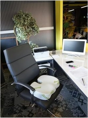 MiraLive Whiteblanco Bambu Kılıflı Visco Ortopedik Hemoroid Minder