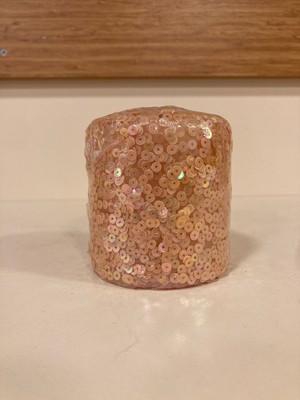 Plus Home Mum Tekli Silindir Pullu Model Renk Somon Yükseklik 7 cm Çapı 7 cm