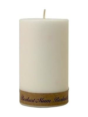 Asseds Store Simagift Simagift Bozkurt Mum Silindir Şeklinde Mum 7X12 cm Krem