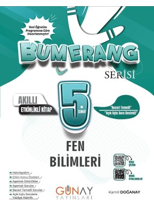 Asseds Store 5. Sınıf Bumerang Fen Bilimleri Akıllı Etkinlikli Kitap