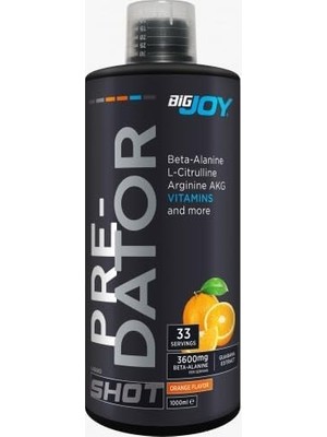 Emdeco Sports Predator Shot, Portakal, 1000ML