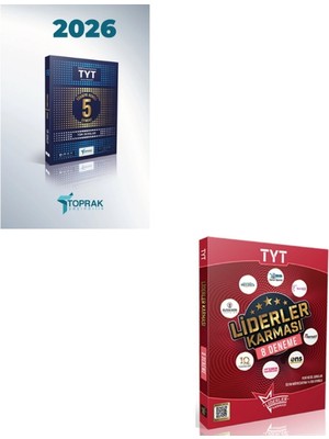 Model Eğitim Yayınları Liderler Karması Tyt 8 Deneme+Toprak Tyt 5'li Genel Deneme Seti(2 Kitap)
