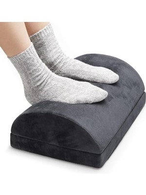 Asseds Store - Çalışma Masası Altı Için Ergonomik Ayak Desteği, Ofis Koltuğu ve Oyun Koltuğu Için Ayak Yastığı, Ayak Koyma Yeri Taburesi, Rahatlatıcı Yarım Silindir Masa Altı Ayak Minderi Ayaklık