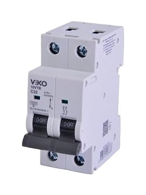MiraLive 10VTB-2C32 Otomatik Sigorta 10KA C Tipi 2 Kutup 32A