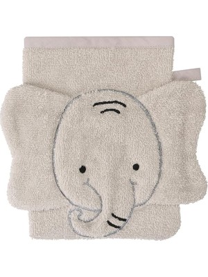 MiraLive Sty Elephant Gri Havlu Sabunluk