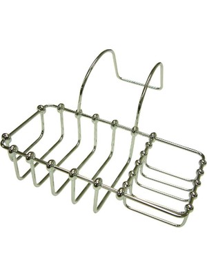 MiraLive CC2161 20 cm x 10 cm Pençe Ayak Banyo Sabunu ve Sünger Tutucu, 22,4 Cm, Parlak Krom