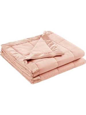 MiraLive Hafif Mikrofiber Battaniye, Lüks Dikiş, Saten Bağlama, Vurgulu, 3m Scotchguard Kılıf, Kir Tutmaz, Hipoalerjenik, Tüm Mevsimler Için, Standart Beden, Tam/kraliçe Windom Blush