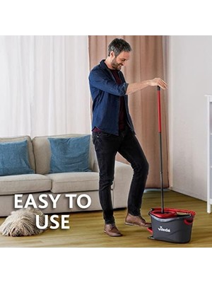 Asseds Store Turbo 2in1 Komple Temizlik Seti, 130 cm Uzayan Sap, Üçgen Başlık