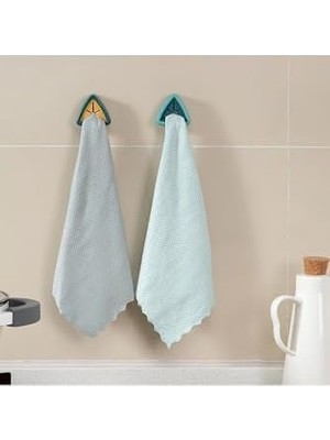 Asseds Store Askı Pratik Havlu Mutfak Askısı Havlu Tutucu Pratik Kendinden Yapışkanlı Askı Aparatı 4 Adet