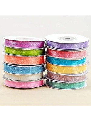 Asseds Store Organze Kurdele, 20 Metre Koyu Pembe