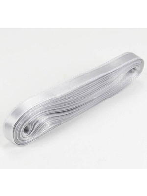 Asseds Store Gümüş Gri Renk Kurdela 1 Cm. x 10 Metre (Gümüş)