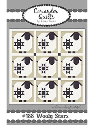 Asseds Store Coriander Quilts Yünlü Yıldız Deseni, Yok