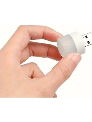 MiraLive USB LED Küçük Beyaz Işık, USB Mini LED Lamba, Koridor, Tuvalet, Oturma Odası, Çocuk Odası Için Rehber Gece Aydınlatma Işığı (2 Adet)