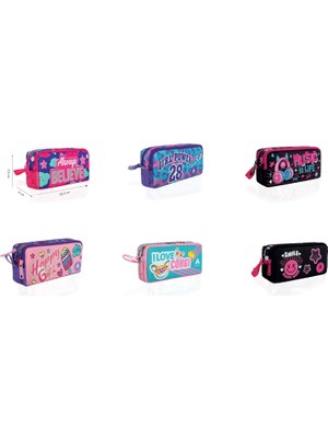 Asseds Store Junior Kalem Çantası Kız Çift Göz, Asorti