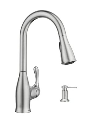 Asseds Store 3942SRS Mutfak Sabunluğu, Üst Lavabo, Doldurulabilir Şişe, Leke Tutmaz, Paslanmaz Çelik