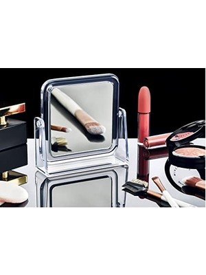 MiraLive Box Up Boxup Dekoratif Akrilik Kare Ayna, Dekoratif Akrilik Kare Makyaj Aynası