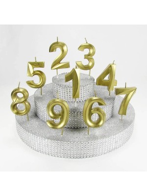 Asseds Store 2 Iki Rakamlı (Altın) Mum 6.5 cm