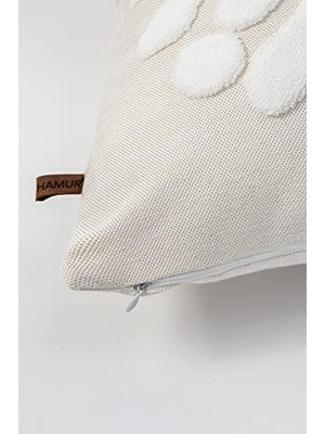 MiraLive Hamur Kırlent 43X43 cm Ekru