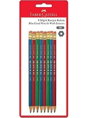 Asseds Store Kurşun Kalem 8'li, Silgili