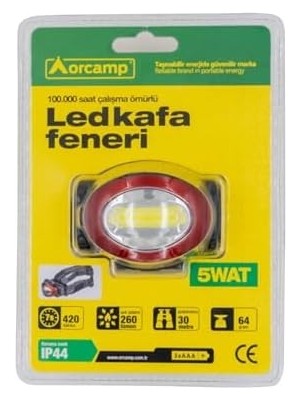 Asseds Store LED Kafa Feneri, Dayanıklı Kamp Ekipmanları, Kamp Aksesuarları, Açık Hava Sporları, Doğa Sporları, Yürüyüş, Sırt Çantasıyla Seyahat