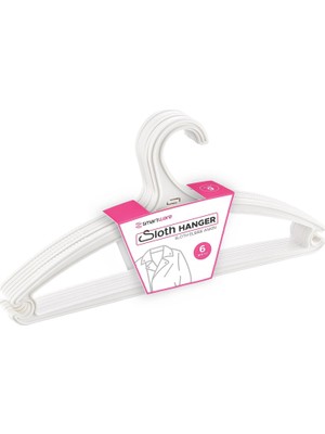 Asseds Store 6 Lı Elbise Askısı - Beyaz, Çok Amaçlı Elbise Askısı