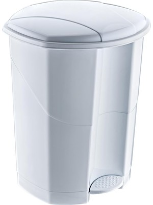 Asseds Store Pedallı Çöp Kovası 11 Lt Metalik Gri