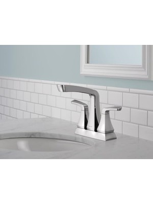 Ecovibe Vesna Banyo Bataryası Krom, Banyo Lavabo Bataryası, Tahliye Montajı, Endişesiz Tahliye Tutucu, Krom 25789LF