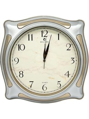 Ecovibe BL-1056 Serisi Klasik Kadran Sessiz Akar 30 cm Duvar Saati Gri-