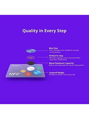 Asseds Store | Akıllı Nfc Etiketi Taşınabilir Su Geçirmez Pvc Kartlar
