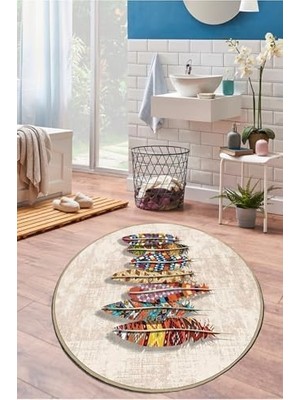 Asseds Store Rovny Çap 140X140 cm Banyo Halısı Djt