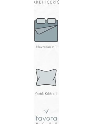 Ecovibe Favora Tek Kişilik Nevresim Seti - FVORANM843