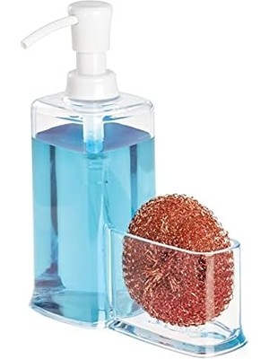 Ecovibe Akrilik Süngerlikli Sıvı Sabunluk, Beyaz Pompalı