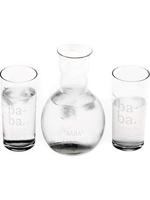 Asseds Store Baba Tanımı Tasarımlı Ahşap Kutulu Rakı Seti