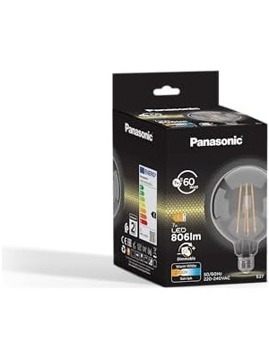 Asseds Store E27 Dim Edilebilir Filaman G95 Lamba 7W 806LM 2700K Clear