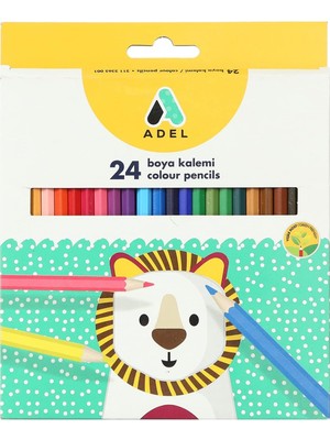 Asseds Store Karton Kutu Boya Kalemi, 24 Renk, Tam Boy, Parlak ve Canlı Renkler, Kolay Açılır, Kaliteli Mineli, Dayanıklı Uçlar