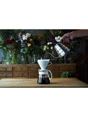 Asseds Store V60 02 Seramik Kahve Demleme Seti “beyaz”
