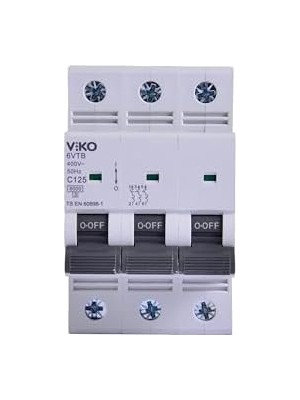 Asseds Store 6VTB-3C125 Otomatik Sigorta 6ka C Tipi 3 Kutup 125A