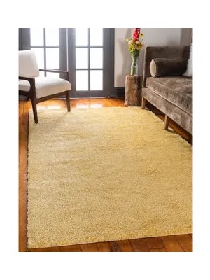 Vivense Solid Makine Halısı 4371D Sarı 150X230 Dikdörtgen