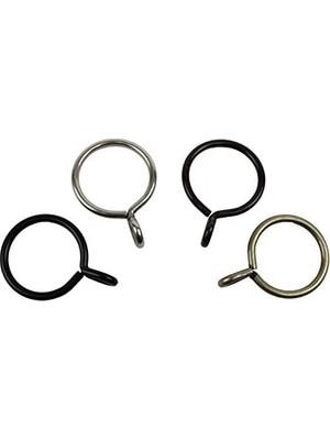 Asseds Store Rod Desyne Halkalar, 10 Adet, 3,5 Cm, Antik Pirinç