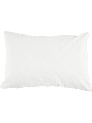 Asseds Store Eco Care Sıvı Geçirmez KAPITONELI%100 Polyester Yastık Alezi, Beyaz, 50X70 cm
