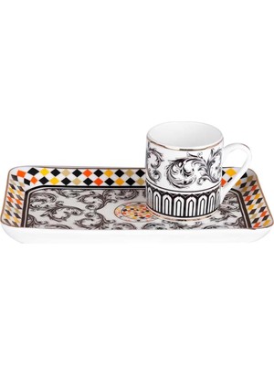 Asseds Store Art Margery Tepsili Kahve Fincan Seti