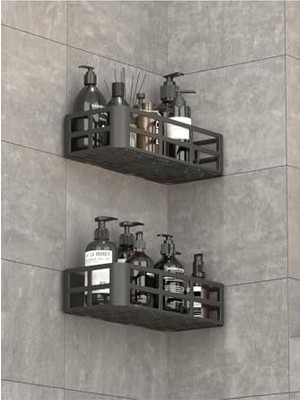 Asseds Store Life 2 Adet Düzenleyici Yapışkanlı Banyo Organizer Duş Rafı MIT1146