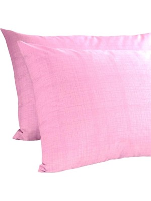 Asseds Store - 2'li Yastık Kılıfı 50X70 cm Toz Pembe (Toz Pembe / 50 x 70)