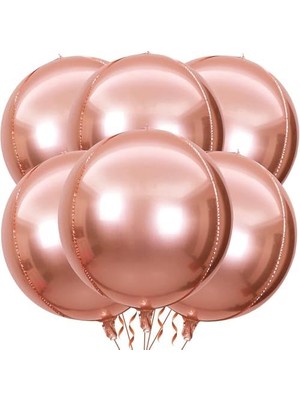 Ecovibe Patladı Gitti 4d Buyuk Boy Rose Kure Folyo Balon 22" Inc
