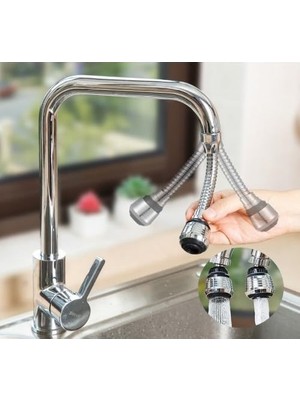 Ecovibe Emey Hortumlu Esnek Su Tasarruflu 2 Modlu Musluk Başlığı