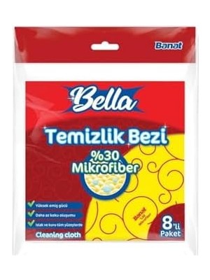 Asseds Store %30 Mikrofiberli Temizlik Bezi 8'li Paket